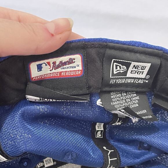 Toronto Blue Jays Hat Cap New Era Mens 7.25 Fitted 59Fifty Maple Leaf Logo - Picture 7 of 12